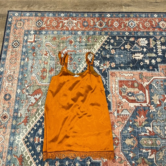 Heartloom Orange Silk Dress - Picture 3 of 6